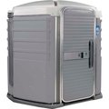 Polyjohn Enterprises PolyJohnÂ We'll Care ADA Compliant Portable Restroom Pewter - SA1-1005